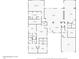 One-story house floor plan featuring multiple bedrooms, bathrooms, and a large living area at 2952 E Warbler Rd, Gilbert, AZ 85297