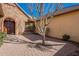 Inviting front entrance with double doors and stone accents at 2952 E Warbler Rd, Gilbert, AZ 85297