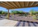 Covered patio with pergola and view of backyard at 3020 N 165Th Ave, Goodyear, AZ 85395