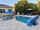 Relaxing swimming pool with patio and blue pool cover at 31655 N 131St Ave, Peoria, AZ 85383