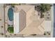 Bird's-eye view of house and pool at 3888 E Hazeltine Way, Chandler, AZ 85249