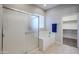 Bathroom with soaking tub and walk-in shower at 3888 E Hazeltine Way, Chandler, AZ 85249