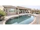 Inviting kidney-shaped pool with patio furniture at 3888 E Hazeltine Way, Chandler, AZ 85249