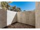 Small patio area with gravel and decorative metal at 4730 W Northern Ave # 1127, Glendale, AZ 85301