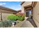 Charming front entry with well-manicured landscaping at 6502 E Blanche Dr, Scottsdale, AZ 85254