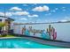 Inviting pool with painted Arizona mural and cactus design at 7837 N 13Th St, Phoenix, AZ 85020