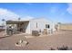 Exterior view showing home with covered patio and AC unit at 8103 E Southern Ave # 39, Mesa, AZ 85209