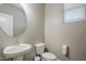 Simple bathroom with pedestal sink and toilet at 1255 N Arizona Ave # 1341, Chandler, AZ 85225