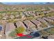 Aerial view highlighting a house's position in a community at 1828 W Owens Way, Anthem, AZ 85086