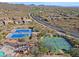 Aerial view showing tennis and pickleball courts at 1828 W Owens Way, Anthem, AZ 85086