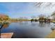 Calm lake with gazebo and several ducks at 1828 W Owens Way, Anthem, AZ 85086