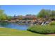 Quaint water feature with train station at 1828 W Owens Way, Anthem, AZ 85086