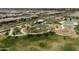 Aerial view showing community park with playground equipment at 19447 S 209Th Pl, Queen Creek, AZ 85142