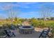 Stone fire pit surrounded by chairs in community area at 19780 E Ivy Ln, Queen Creek, AZ 85142