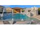 Resort style pool with slide and cabana at 19780 E Ivy Ln, Queen Creek, AZ 85142