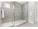 Contemporary bathroom with a spacious, tiled glass shower and modern fixtures at 22901 E Quintero Rd, Queen Creek, AZ 85142