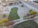 Backyard aerial view showcasing hot tub, patio furniture, and landscaping at 23699 N Oasis Blvd, Florence, AZ 85132