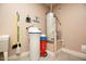 Utility room with water heater and water softener at 26175 W Firehawk Dr, Buckeye, AZ 85396