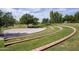 Grassy amphitheater with brick terracing, providing a relaxed outdoor venue for community events and gatherings at 3703 W Mccauley Ct, Phoenix, AZ 85086