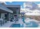 Stunning infinity pool with expansive mountain and desert views at 41104 N 96Th St, Scottsdale, AZ 85262