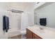 Clean bathroom with tub, shower, and vanity at 4572 E Silverbell Rd, San Tan Valley, AZ 85143