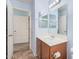 Clean bathroom with single vanity and shower/tub combo at 4572 E Silverbell Rd, San Tan Valley, AZ 85143