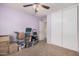 Bedroom with closet and ceiling fan at 4572 E Silverbell Rd, San Tan Valley, AZ 85143