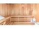 Clean sauna with wooden benches and walls at 5210 W Ironwood Dr, Glendale, AZ 85302