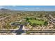 Aerial view of community park with playground, open space, and mountain views at 6015 E Calle De Las Estrellas --, Cave Creek, AZ 85331