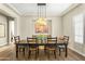 Elegant dining room with rustic wooden table at 6015 E Calle De Las Estrellas --, Cave Creek, AZ 85331