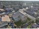 Aerial view of a private residence with large backyard, swimming pool, and well-manicured lawn at 638 W Nido Ave, Mesa, AZ 85210