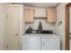 Laundry room with washer, dryer, and cabinets at 7807 E Main St # Cc-106, Mesa, AZ 85207