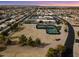 Community overview, featuring a large green space, tennis, and pickleball courts at 8309 E Navarro Ave, Mesa, AZ 85209