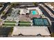 Community amenities including pool, bocce ball, and pickleball courts at 8309 E Navarro Ave, Mesa, AZ 85209