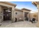 Private courtyard with seating area, creating a relaxing outdoor space at 9321 E Diamond Dr, Sun Lakes, AZ 85248