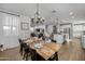 Open concept dining area with kitchen and Gathering room views at 9846 E Resistance Ave, Mesa, AZ 85212