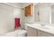 Bathroom with shower/tub combo and vanity at 14300 W Bell Rd # 207, Surprise, AZ 85374