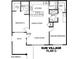 Two-bedroom, two-bath floor plan with patio at 14300 W Bell Rd # 207, Surprise, AZ 85374