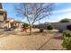 Landscaped backyard with patio and seating at 157 W Latigo Cir, San Tan Valley, AZ 85143