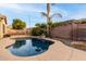 Inviting kidney shaped pool in backyard oasis at 1603 E Zion Way, Chandler, AZ 85249