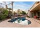 Enjoy this beautiful pool with patio seating at 1603 E Zion Way, Chandler, AZ 85249