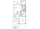 Floor plan showing a 2-bedroom home with open concept living at 16789 S 181St Ln, Goodyear, AZ 85338