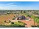 Aerial view of house and surrounding land at 17642 E Hunt Hwy, Queen Creek, AZ 85142