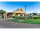 Exterior view of community building with patio seating at 17721 N Canal Dr, Surprise, AZ 85374