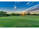 Sunrise over a beautiful golf course at 17721 N Canal Dr, Surprise, AZ 85374