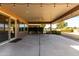 Covered patio with ceiling fan and golf course view at 17811 N Boswell Blvd, Sun City, AZ 85373