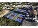 Aerial view of community pickleball courts at 18702 E Gemmill Dr, Rio Verde, AZ 85263