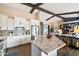 Modern kitchen featuring white cabinets and granite island at 19019 E Via Hermosa --, Rio Verde, AZ 85263