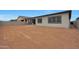 Spacious backyard with a large dirt area for landscaping at 22670 E Happy Rd, Queen Creek, AZ 85142