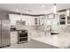 Modern kitchen with white shaker cabinets and large island at 2317 W Danbury Rd, Phoenix, AZ 85023